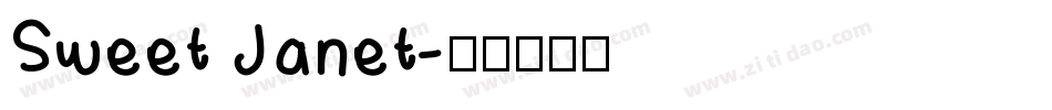 Sweet Janet字体转换